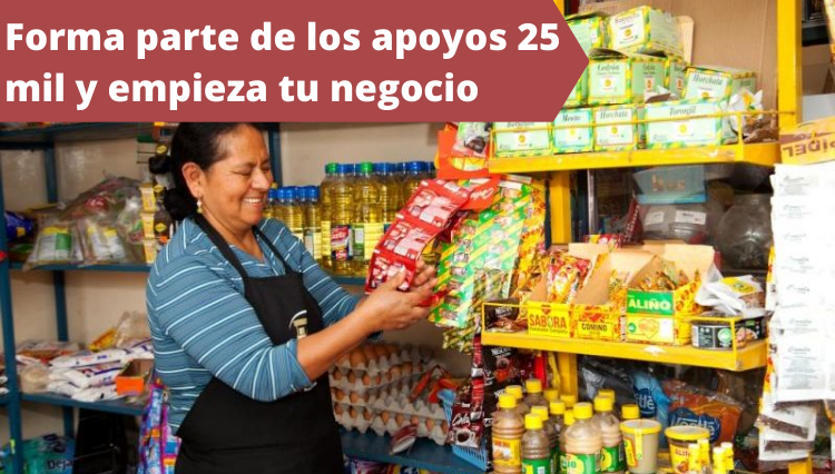 Forma parte de los beneficiarios del apoyo 25 mil