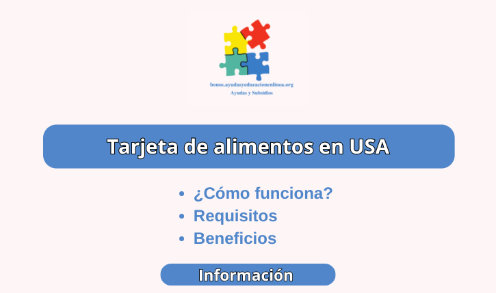 tarjeta de alimentos